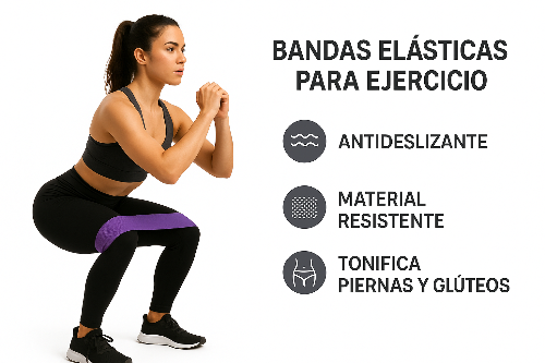 Set de 3 Bandas Elásticas de Resistencia – Tonifica, Moldea y Fortalece