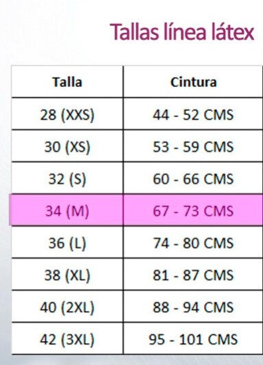 Faja Cinturilla de Látex – 3 Niveles de Ajuste
