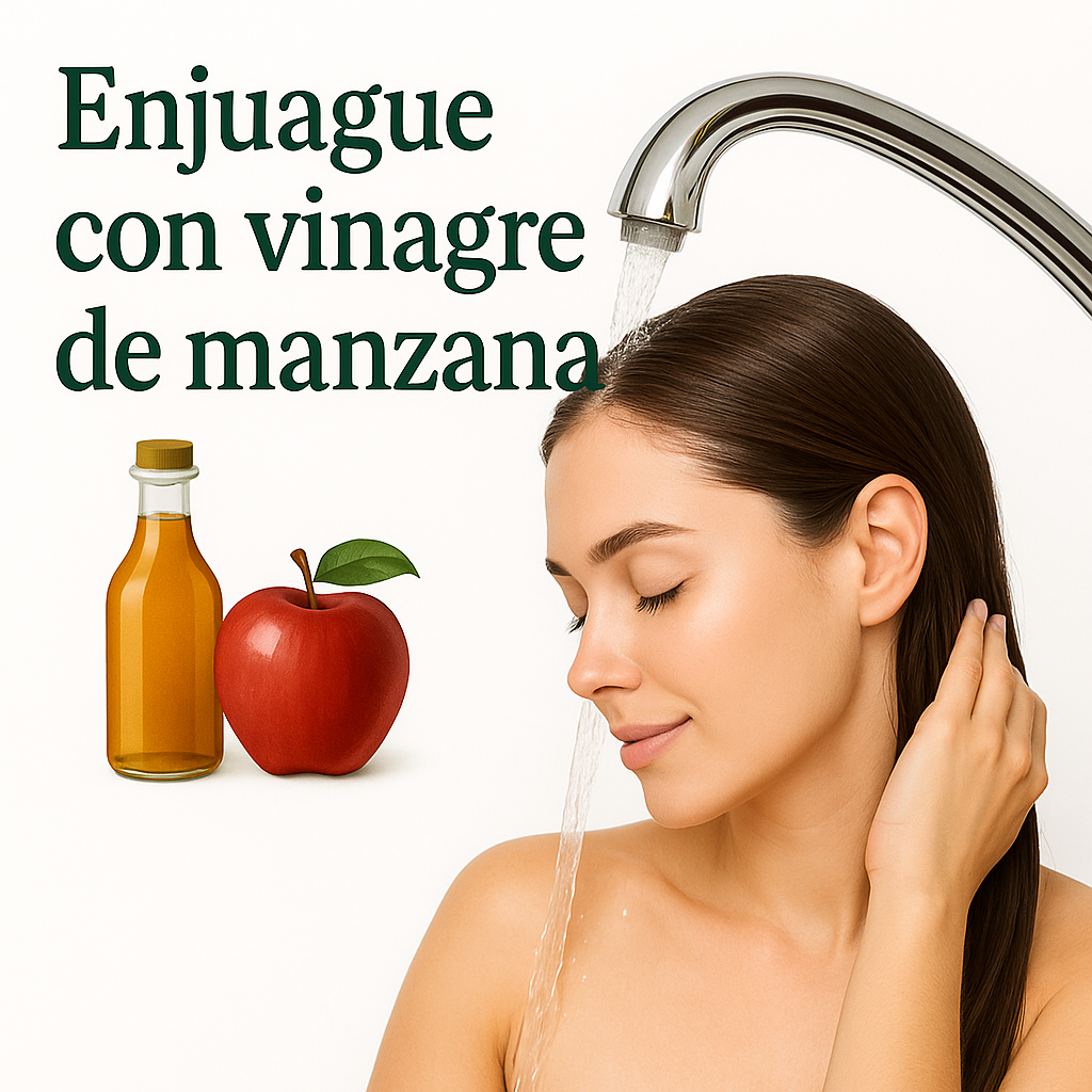 Tratamiento con vinagre de manzana.