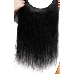 CORTINA DE CABELLO NEGRO 2mts