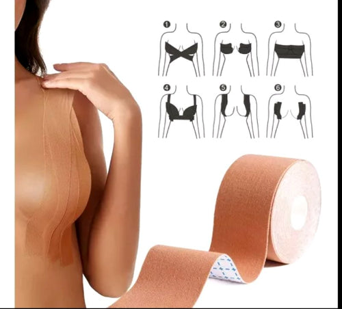 Cinta Adhesiva para Levantar el Busto – Soporte Invisible y Ajustable