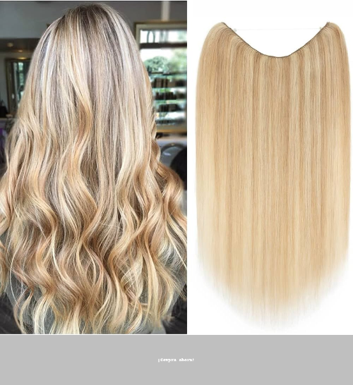 Extensiones de Cabello Rubia – Cortina Semi-Natural 80/20