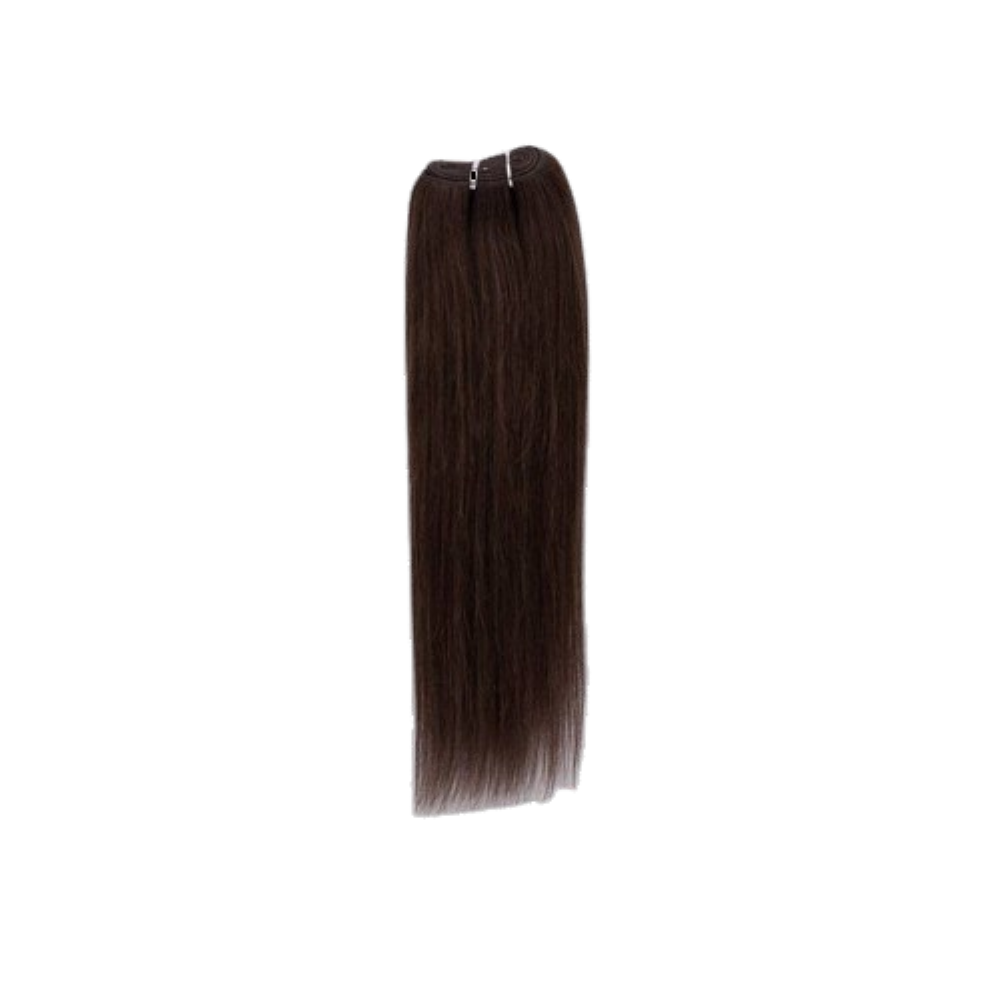 Extensiones de Cabello Castaña Oscura – Cortina Semi-Natural 80/20
