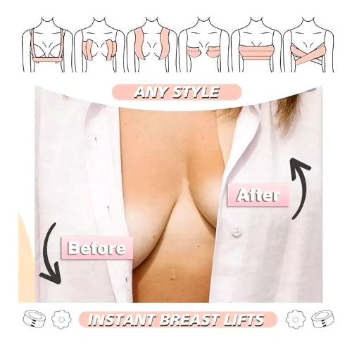 Cinta Adhesiva para Levantar el Busto – Soporte Invisible y Ajustable