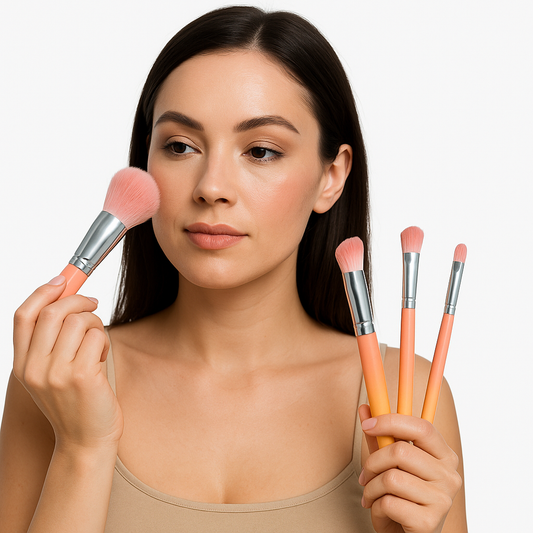 SET DE 4 PINCELES SUAVES PARA MAQUILLAJE